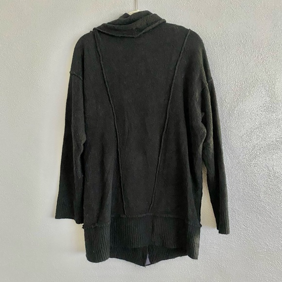 Free People Sweater Size Small Oversized Button Down Cardigan Wool Blend - Picture 7 of 11